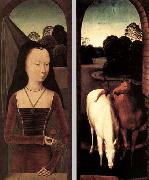 Hans Memling Diptych with the Allegory of True Love USA oil painting artist